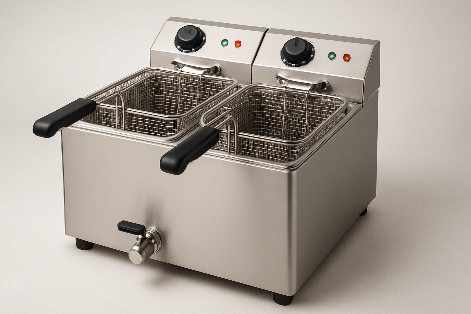 Double basket deep fryer